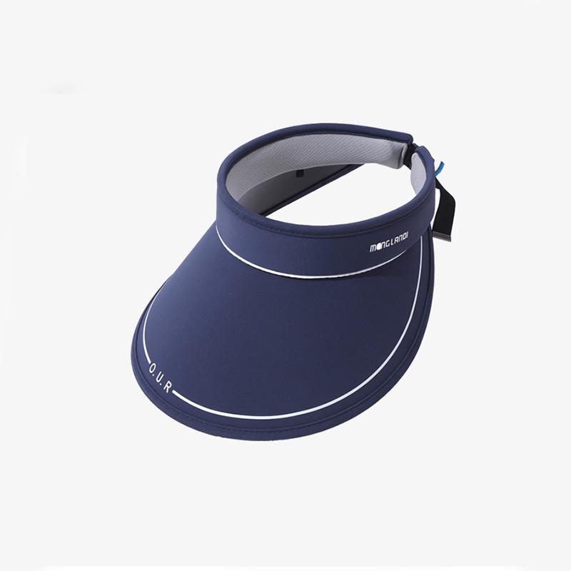 2024 Spring Summer Outdoor Sun Protection Ponytail Wide Brim Hat Korean New Ice Silk Sun Hat