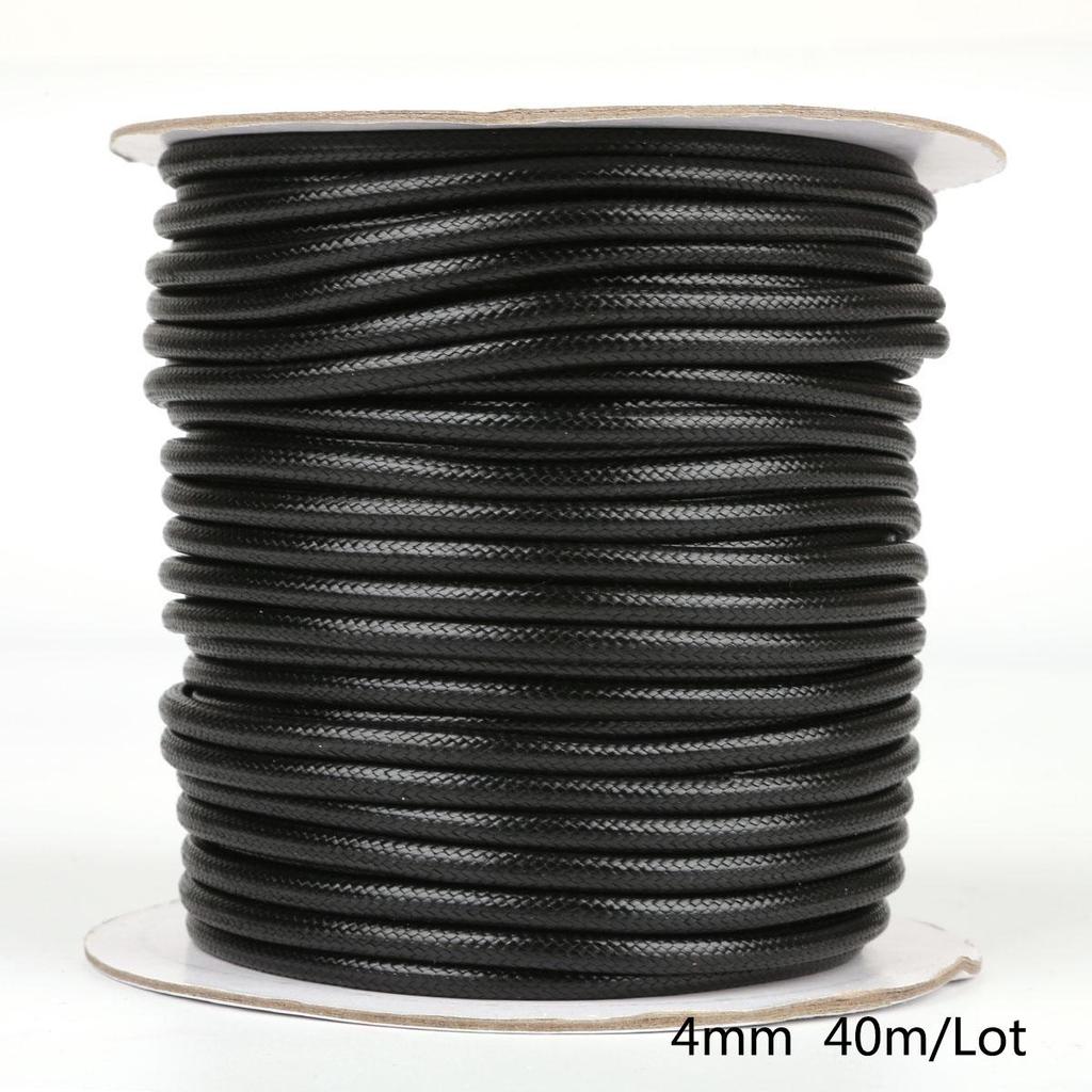 5-10meters/Roll 2.5mm/3mm/3.5mm/4mm/5mm Korean Round Waxed Cord Necklace Rope Leather Cord Thread For Jewelry Making Accessories