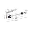 Stainless Steel Paper Towel Holder Punch-free Bathroom Toilet Paper Holder Storage Rack Kitchen Organizer Adhesive Wall Mount