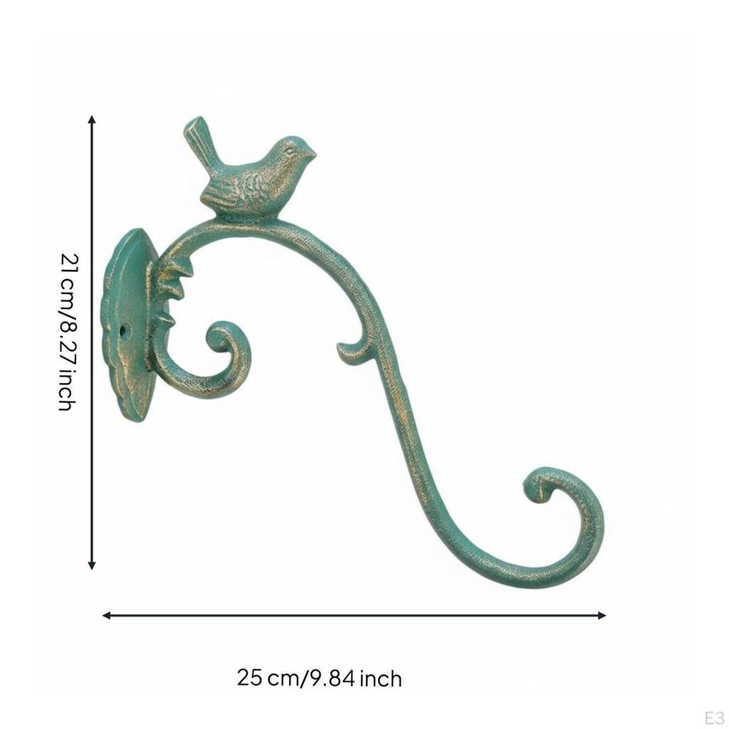 Cast HeavyDuty Coat Hook Decorative Rustic Wall Heavy Duty Vintage Style Hat Rack for Entryway,