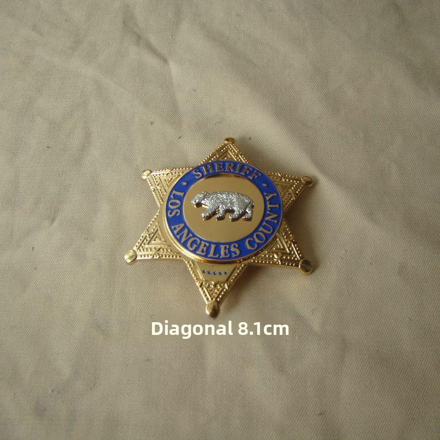 

Значок Сан-Франциско, США, Значок капитана Лас-Вегаса, Металлический значок, Значок в кожаном футляре