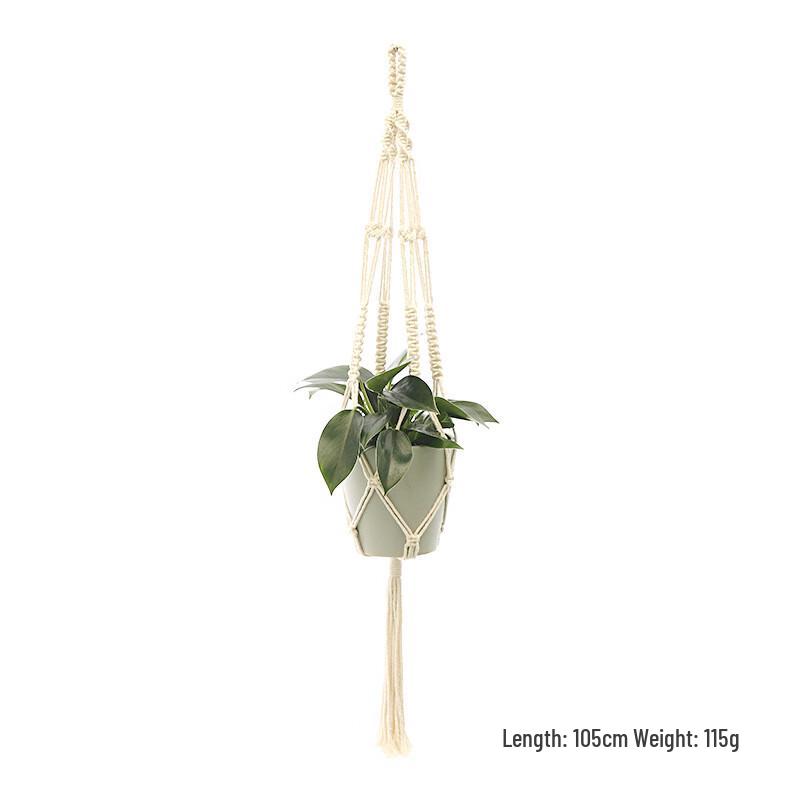 

Shi Xun Cotton Rope Macrame Plant Hanger