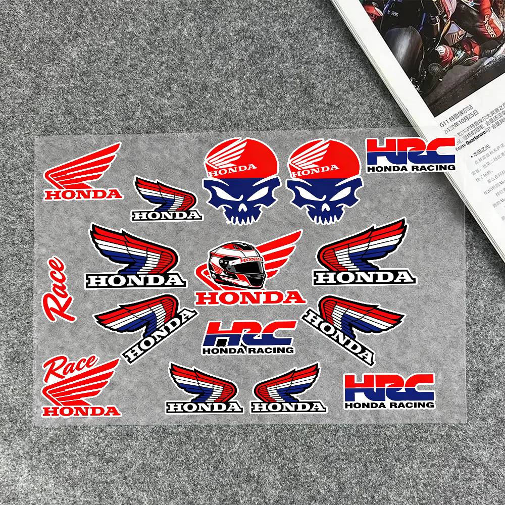 For HONDA Reflective Motorcycle Stickers, 3M Safety Warning At Night In The Dark Scooter Helmets KP5