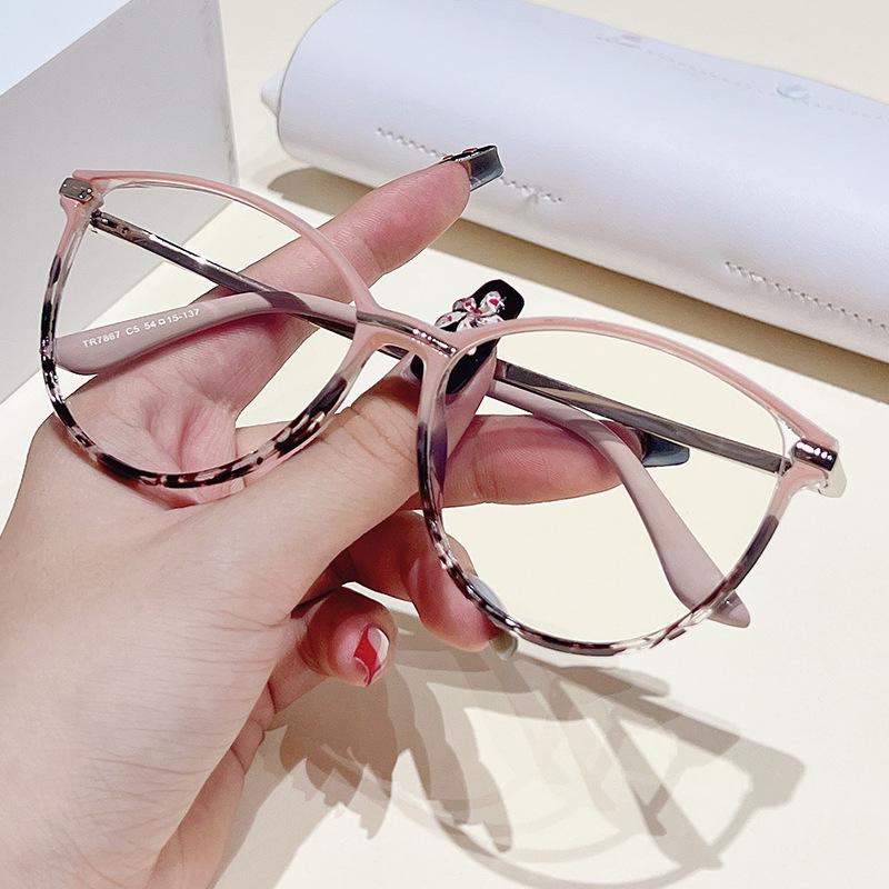 TR90 Luxury Myopia Glasses Women Anti Blue Light Nearsighted Eyeglasses Elegant Clear Green Cat Eye For Distance Vision