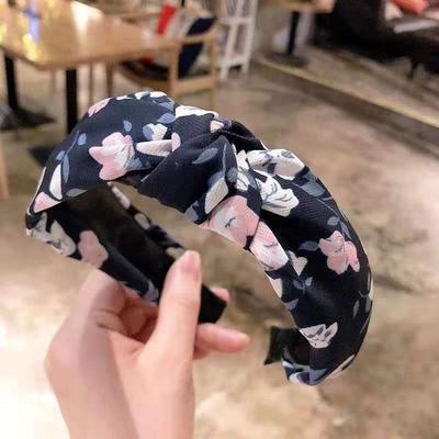 Bohemian Stijl Haarband Top Knoop Turban Vintage Elastische Haar Hoepel Banden Accessoires Haarband voor Vrouwen Meisjes Print Hoofddeksel