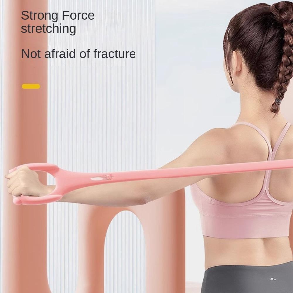 1 buc Bandă de Rezistență Siliconică ProFlex în formă de 8 pentru Yoga - Coardă Elastică Universală pentru Fitness și Stretching pentru Spate, Talie, Braț