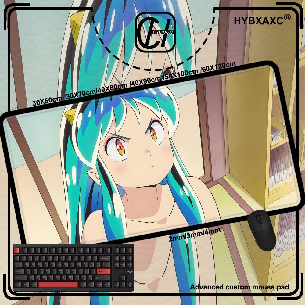 Yatsura Mouse Pad Cute HD Desk Pad Extended Gaming Keyboard Mats Large Urusei 90x40cm XXL Gamer Mousepad