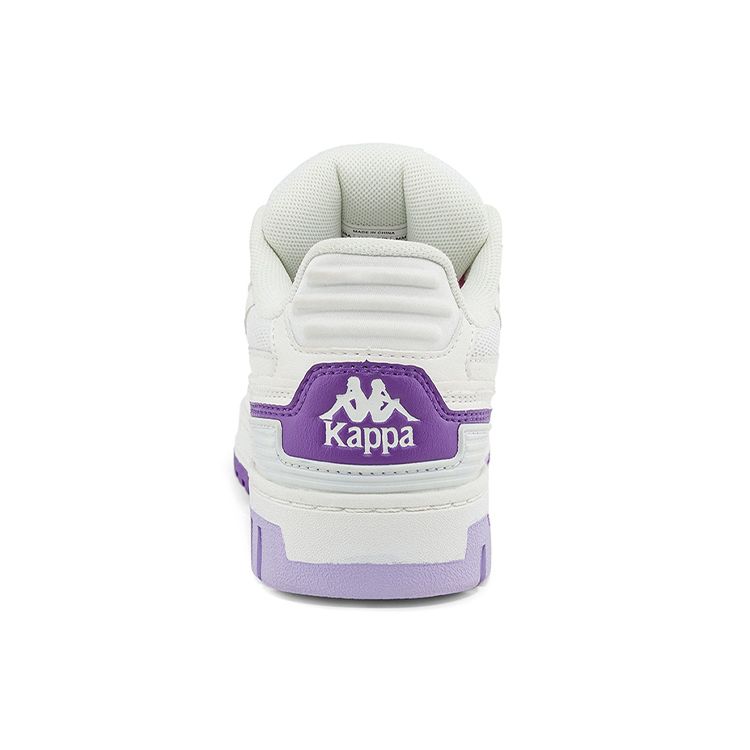 Kappa Non-Slip Wear-Resistant Low-Top Skate Shoes Women sneaker White Purple K0C85CS31-012