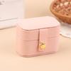 6.3*3.6*4.5cm Jewelry Storage Bag Travel Simple Leather Velvet Ring Necklace Earrings Storage Box Organizer Display Gift Box