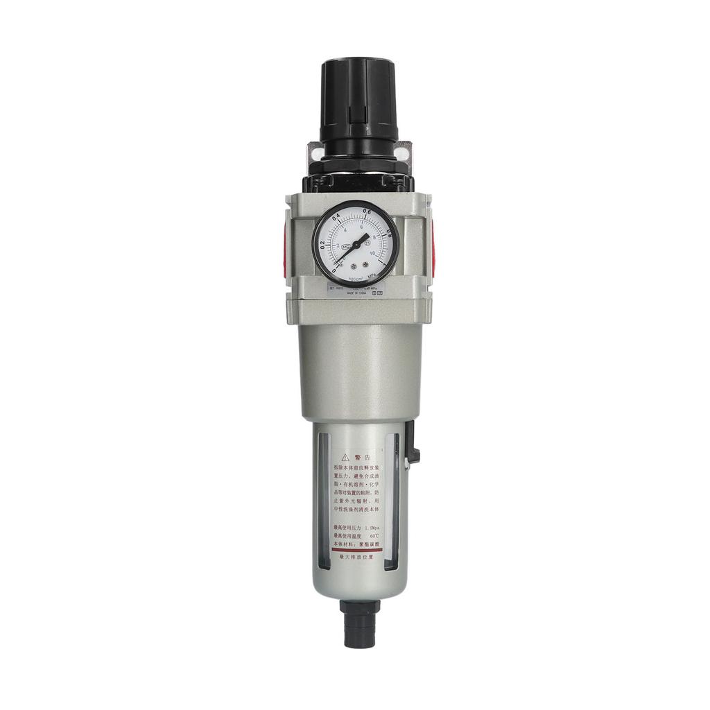 Water Oil Separator Automatic Drainage Compressed Air Filter Regulator with Pressure Gauge