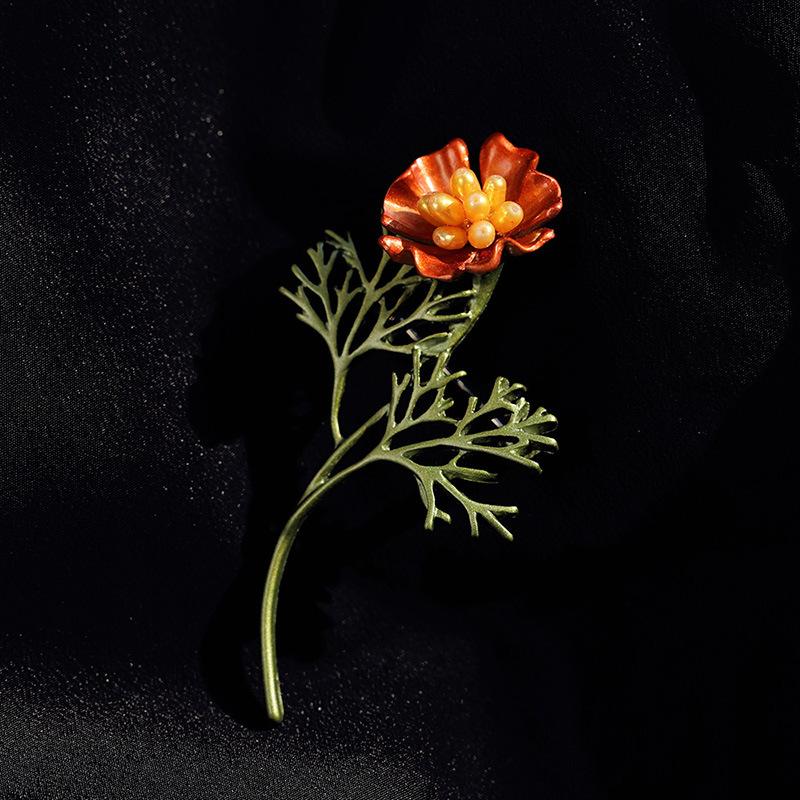 

Изысканный Креативный Дизайн Бренда Цветная Брошь-Цветок Модная Растение Броши Цветок Апельсина Для Подружки Невесты Свадебные Аксессуары