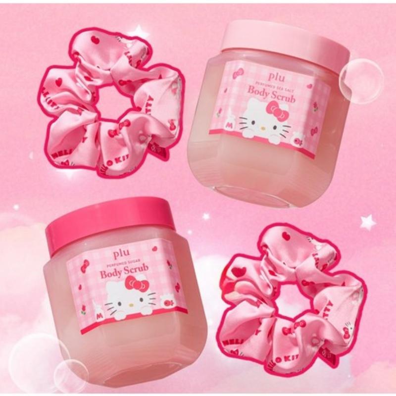 plu Hello Kitty Perfume SUGAR Body Scrub MELROSE 510g + Kitty Crunch