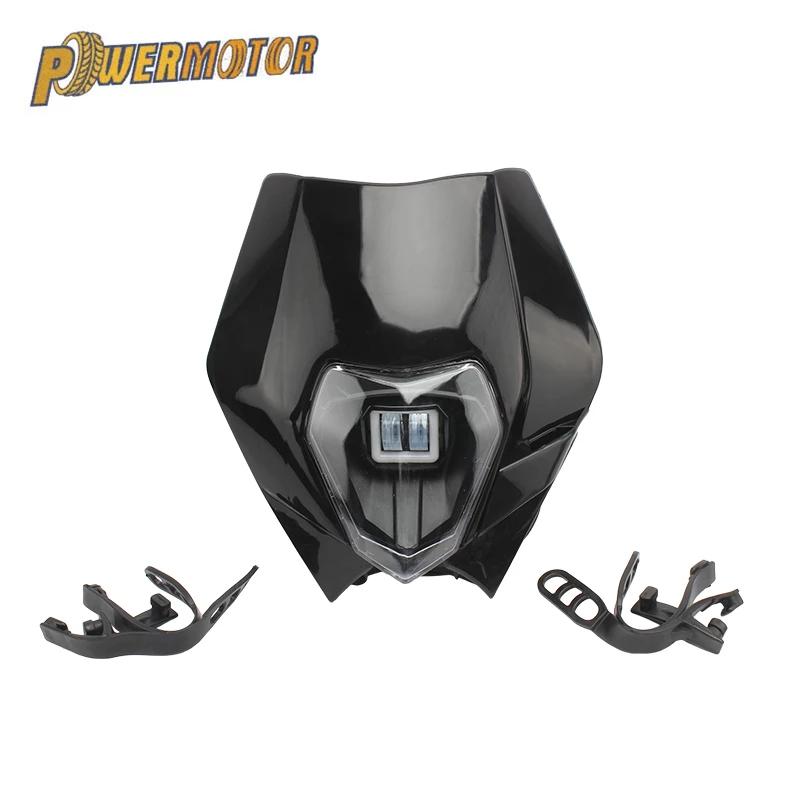 Motorcycle Headlight Plate LED EXC 300 SX SXF XC 125 200 250 350 450 Headlamp Super Moto Pit Dirt Bike Enduro for KTM Headlight
