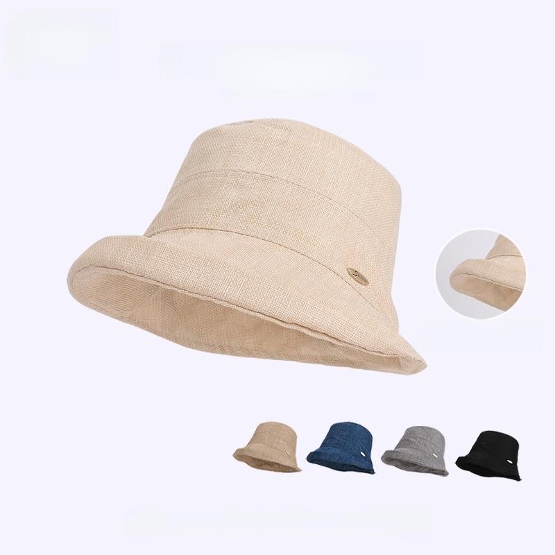 Classic Summer Sun Protection Fisherman Hat With Breathable Polyester For Women