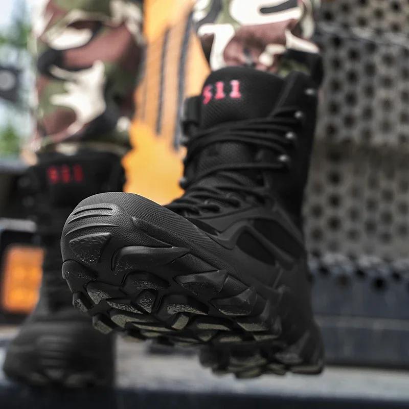 Autumn Special Forces Field Man Boot Lightweight Outdoor Non-Slip Waterproof Shoes Zapatillas Hombre Men Tactical Boots