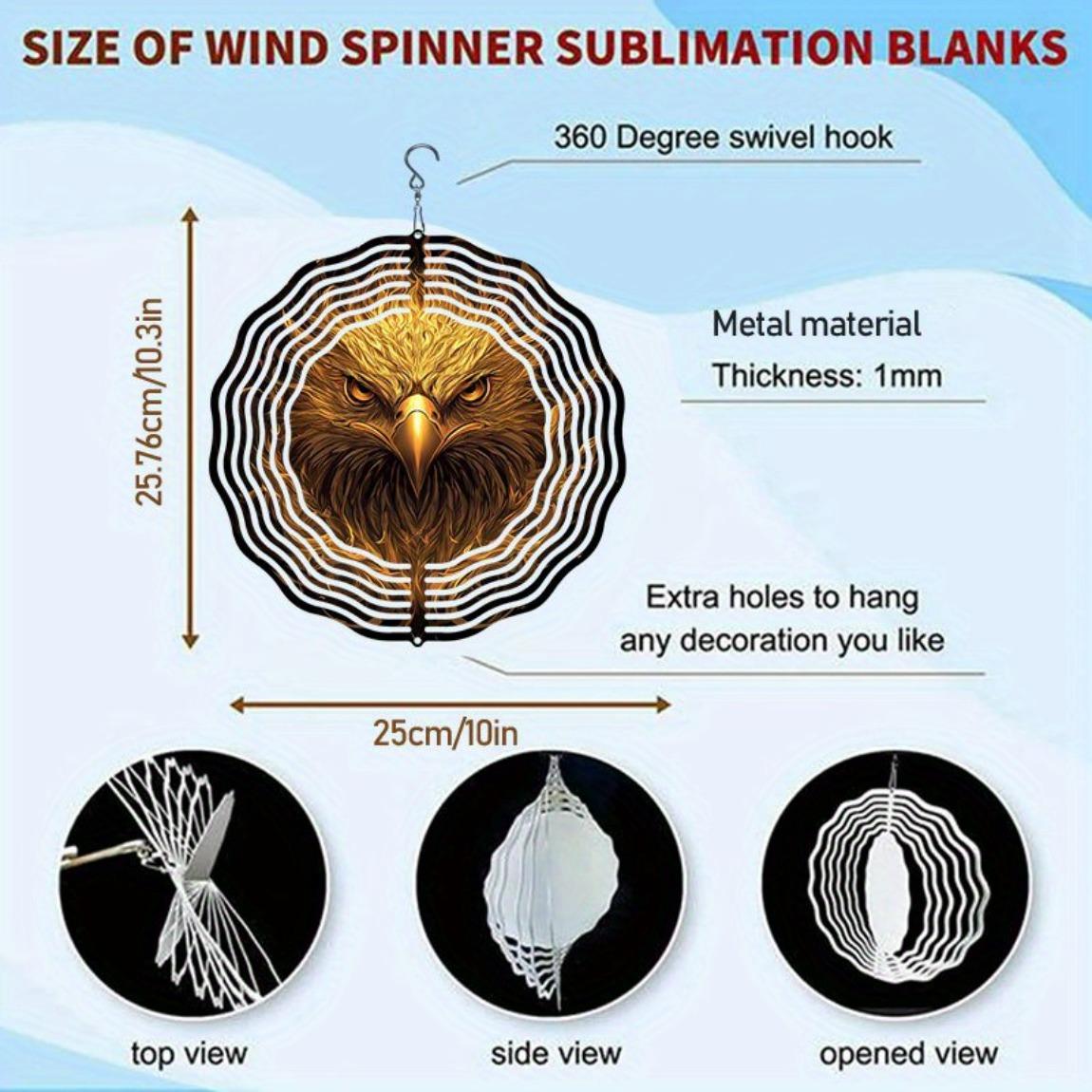 

Металлический флюгер-совенок, садовый декор, 3D кинетическое искусство с вращающимся на 360° крючком для улицы, патио, двора, балкона, не требует батареек, уникальный подарок