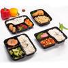 Disposable 4-Compartment Meal Box with Lid