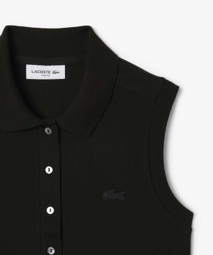 LACOSTE Women'S Slim Fit Sleeveless Polo Shirt Pf5445-56G 031