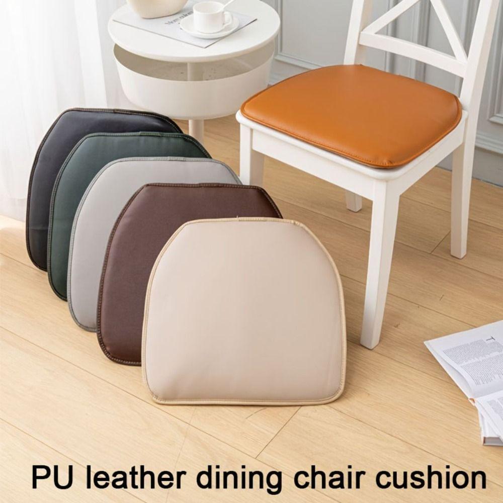 High-Quality 40*43cm Seat Cushion Faux Leather Waterproof Chair Cushions Thickened Non Slip Chair Pads for Dining Chairs