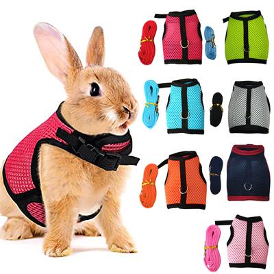 Small Pet  Clothes Ferret Traction Rope Guinea Pig Chest Back Guinea Pig Vest Traction Rope  Rope  Chest Back