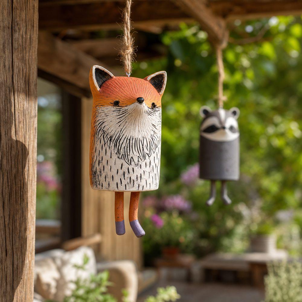 Handmade Garden Wind Chime Nordic Rustic Style Hanging Wind Bell  Garden Patio Decor