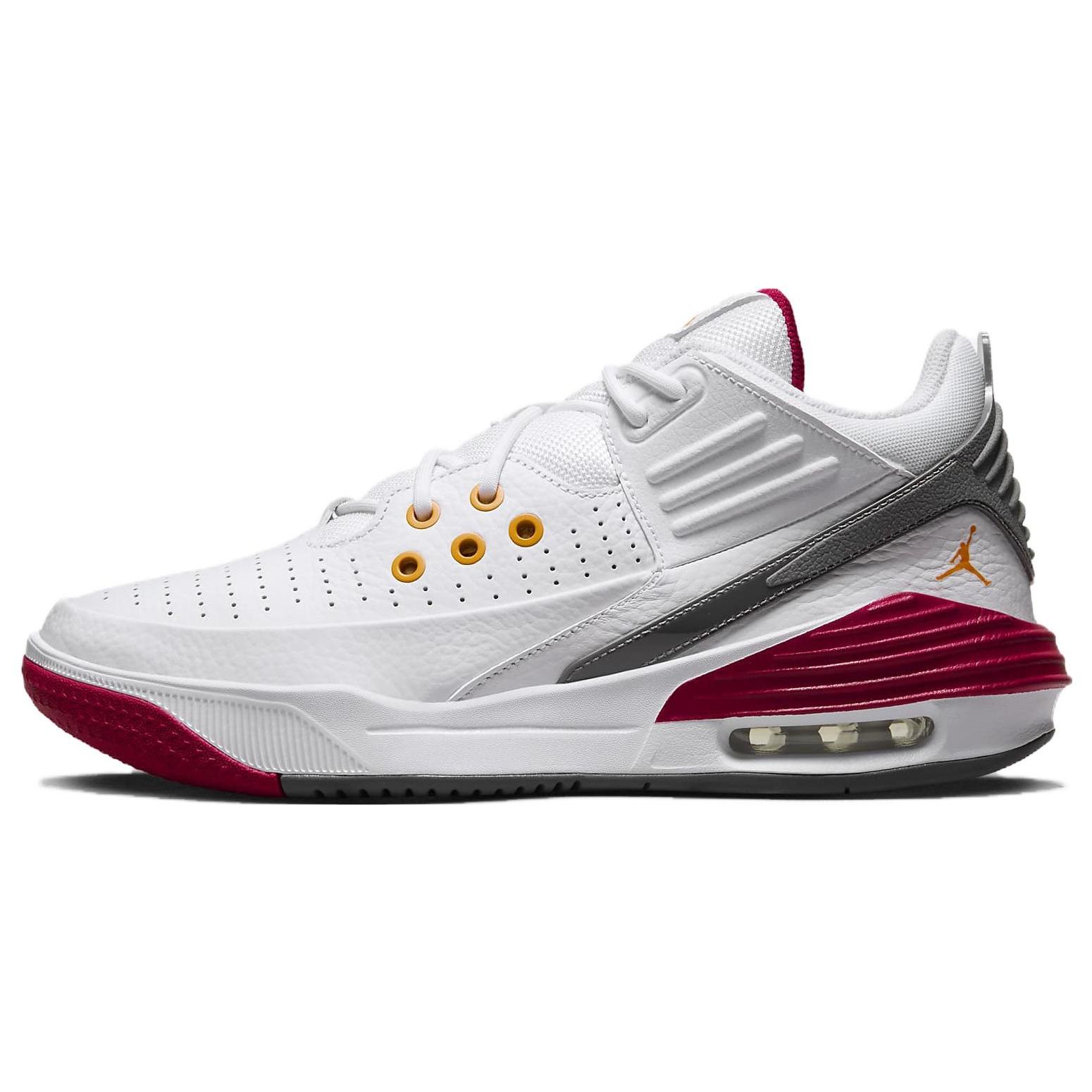 Air Jordan Max Aura 5 White Cardinal Red Men s DZ4353-160 EU 44