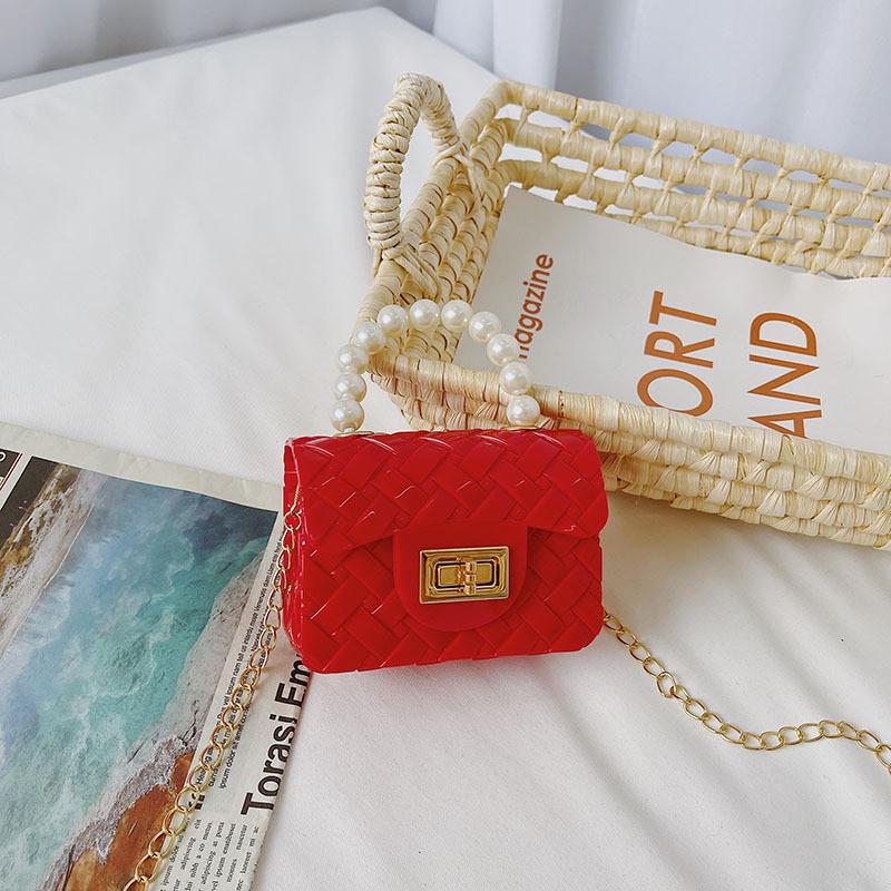 Fashionable Childrens Mini Pearl Handbag Waterproof And Lightweight For Daily Use