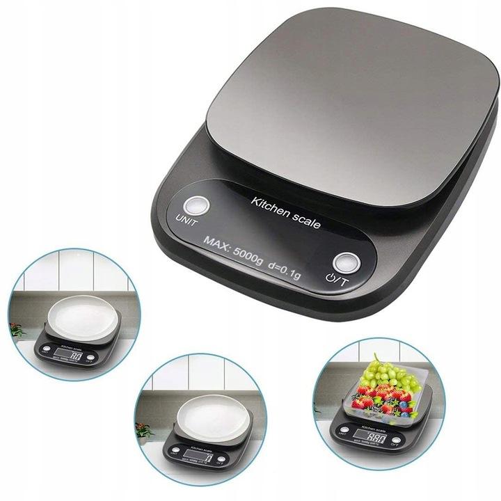 Waga Kuchenna Elektroniczna Precyzyjna Dietetyczna Lcd 5Kg/0,1G + Baterie