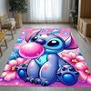 Cartoon S-Stitch Kawaii Living Room Non-Slip Area Rug Soft Carpet for Bedroom Kids Playroom Sofa,Home Decor Doormat Gift