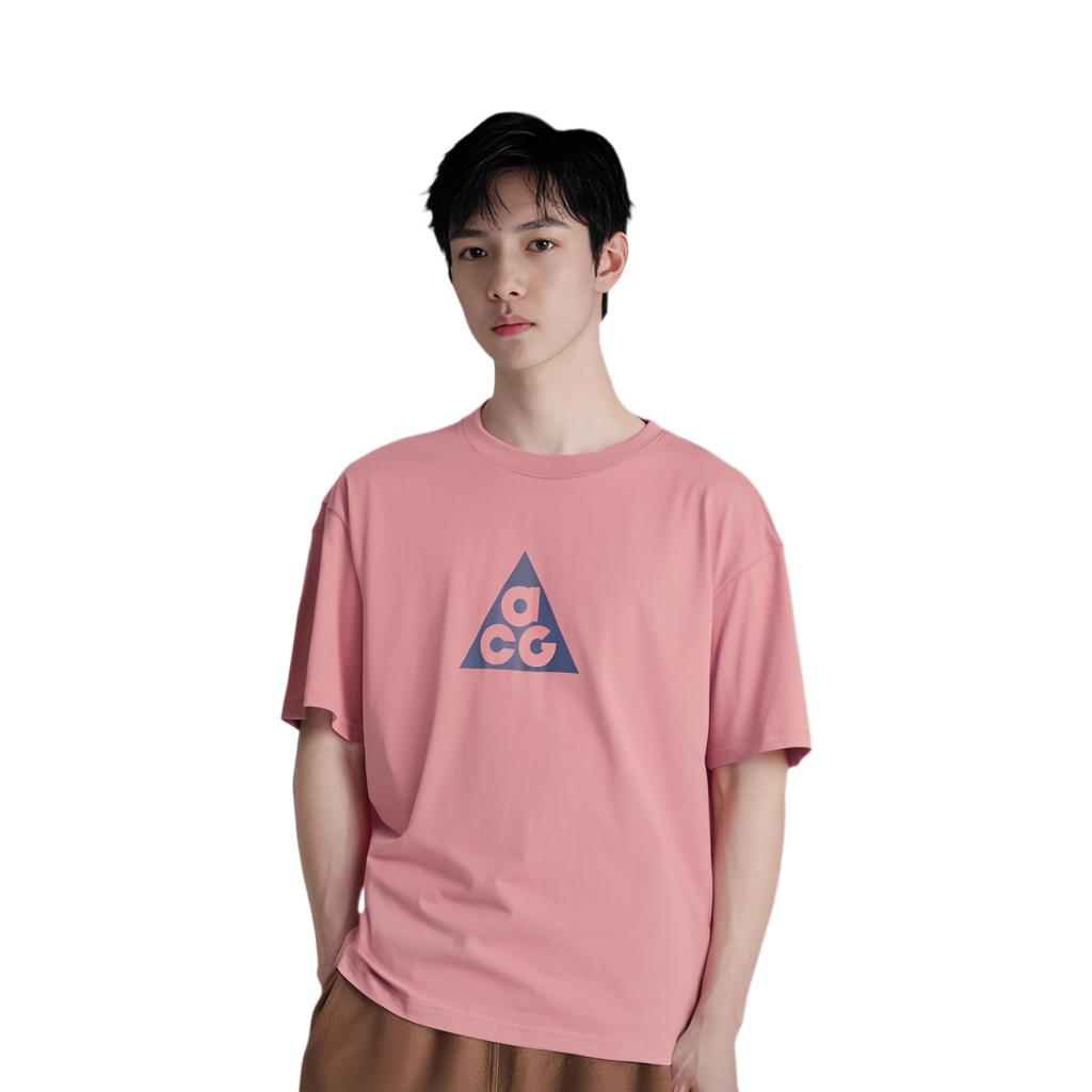Nike ACG Dri-FIT Letter Print Crew Neck Tee Men Tops Pink FQ3741-618