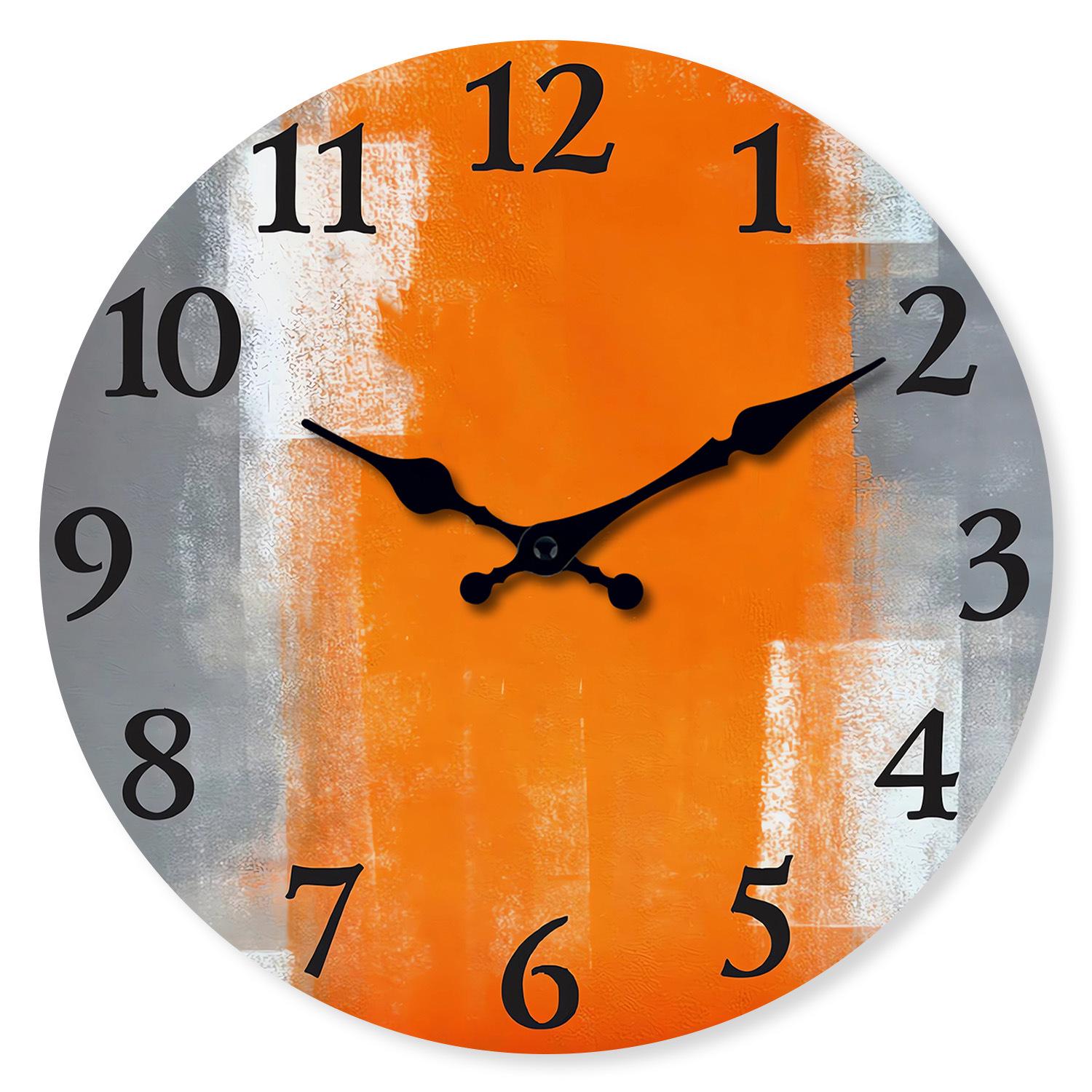 

12 Ретро Деревянные Настенные Часы для Гостиной - Бесшумный Дизайн