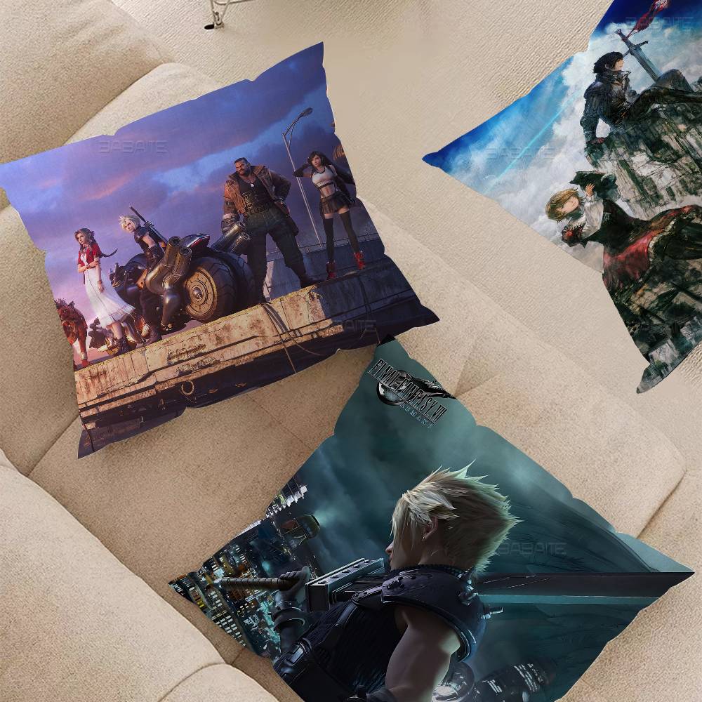 Classic F-Final Game F-Fantasy Pillow Cushion Cover Pillowcase Living Room Sofa Home Decor