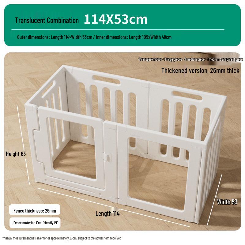 Panoramic Transparent Dog Barrier for Medium & Small Pets - Indoor Use