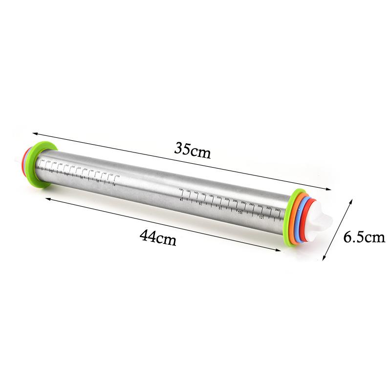 This 17 Inch Stainless Steel Rolling Pin Is Perfect For Making Pizzas Cookies And Other Baked Goods
