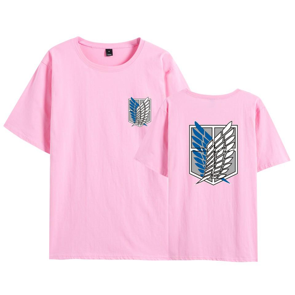 Attack on Titan Survey Corps Wings of Freedom T-Shirt - Mikasa & Eren Short Sleeve Jacket