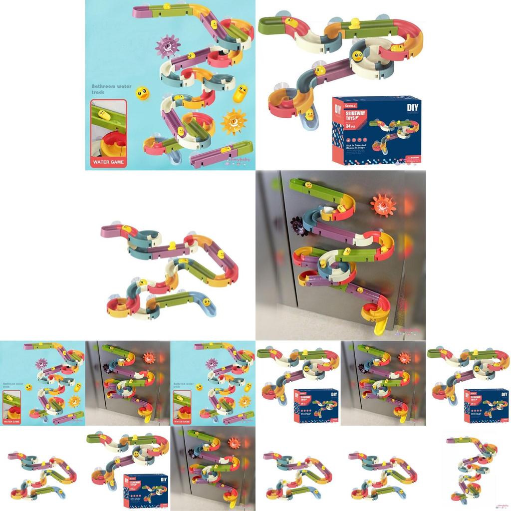 Fun Duck Bathroom Diy Water Track Toy For Kids