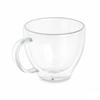 Glass Coffee and Tea Cup - Vivalto - Borosilicate Glass - 140 Ml - Transparent - Set of 6 - 8.5x8.5x8.5 Cm