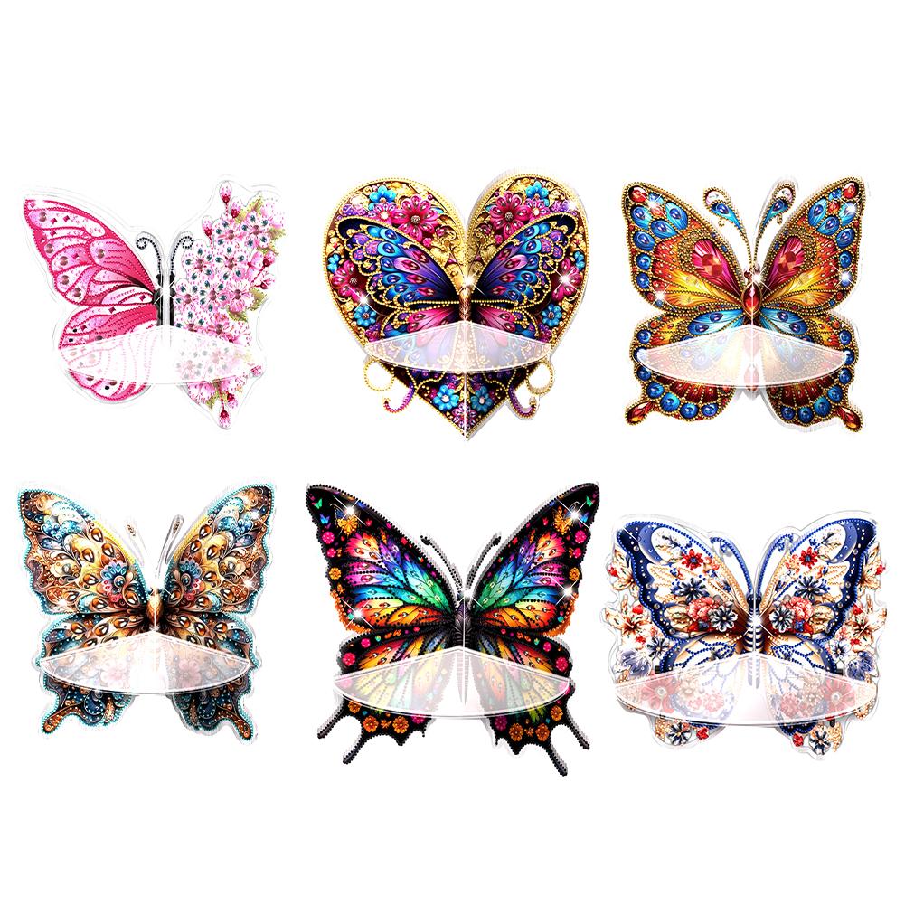 Butterfly Diamond Painting Corner Shelf Storage Rack Diamond Art Corner Display Rack for Wall Decor Storage