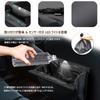 Car Trash Can with LED Magnetic Hook Seat Slim Storage Organizer with 24 Two 500g Weight PU Convenient Car Accessory Sensor, Light, & Mounting,
