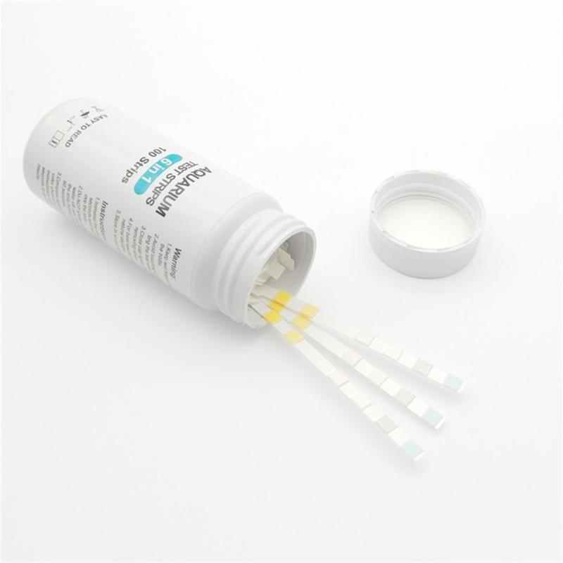 100PCS Aquarium Testing Set for Freshwater Saltwater Pond Test Strips for Fish Tank Testing PH Nitrites Alkalinity