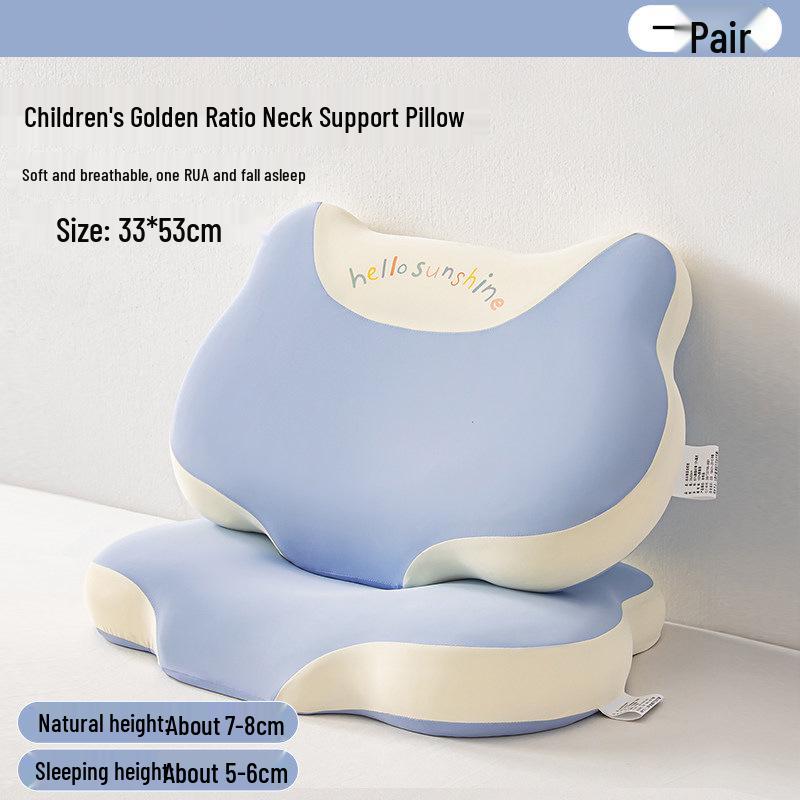Children's Memory Foam Pillow: Neck Support & Sleep Aid for Ages 3-6, All-Season Comfort, Promotes Healthy Sleep