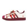 adidas Originals Superstar 2 Abrasion Resistant Low Top Skateboard Shoes Unisex Red White KJ6981(team1723-AO)