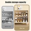Adjustable 3-Level Shoe Organizer Shoe Holder Stacker with Aroma Box Space Saving Shoes Stacking Rack for Shoe Cabinet