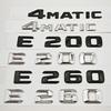 3D ABS Car Letters Rear Trunk Badge Logo E200 E260 Sticker Emblem For Mercedes Benz E Class E200 E260 W213 Auto Tail Accessories