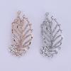 Shining Princess Fashion Exquisite Rhinestone Hollow Leaf Brooch Clothing Accessories Brooch Pin Jewelry Banquet Brooch Pin