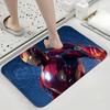 Cool I-Iron Man Classic Carpet Bathroom Anti-slip Mat Door Mat Home Decoration Mat Entrance Door Mat Scratch-resistant Door Mat
