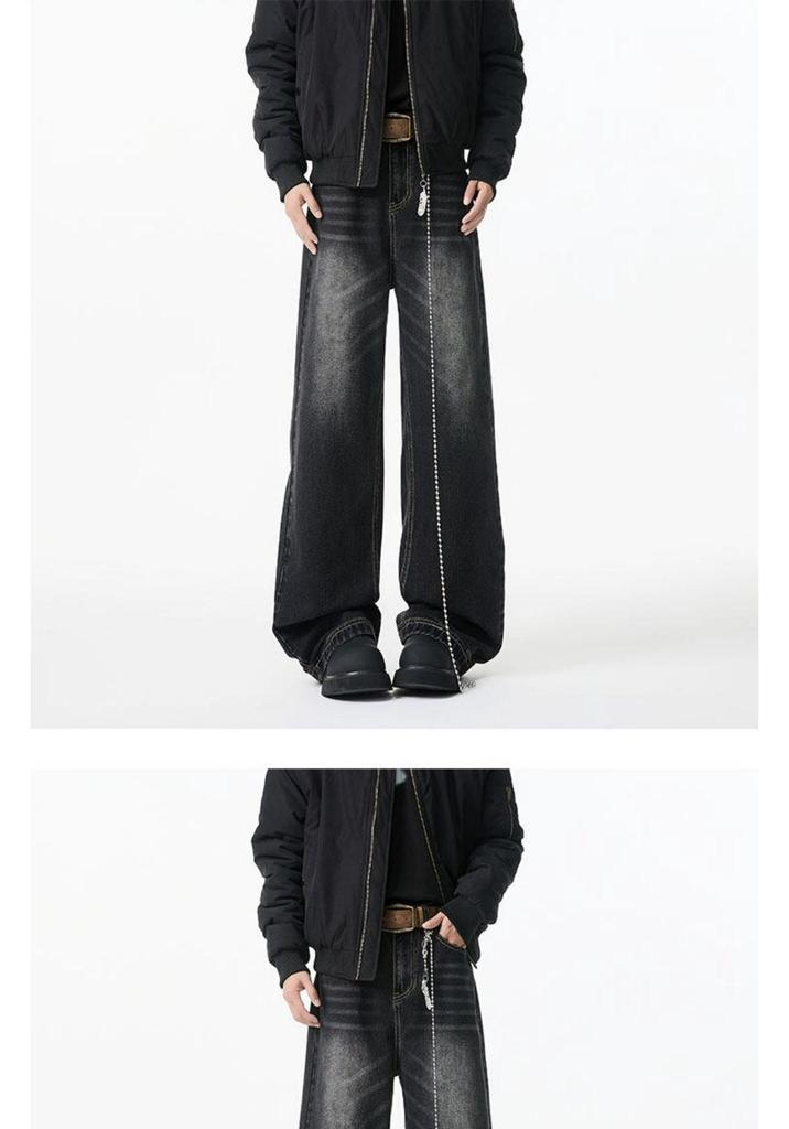 Jeans larghi CleanFit da uomo Estate 2025 - Pantaloni dritti stile American High Street