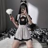 Sex lingerie uniform seduction lace cosplay sexy love pussy maid maid set one piece