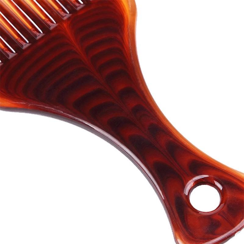 Large Wide-Tooth Oil Slick Pompadour Styling Comb