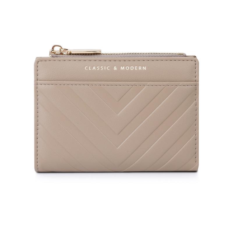 New high-end PU leather wallet with multiple card slots for women, fashionable and versatile small coin purse